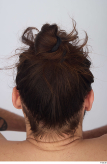 Turgen brown long hair messy bun 0005.jpg